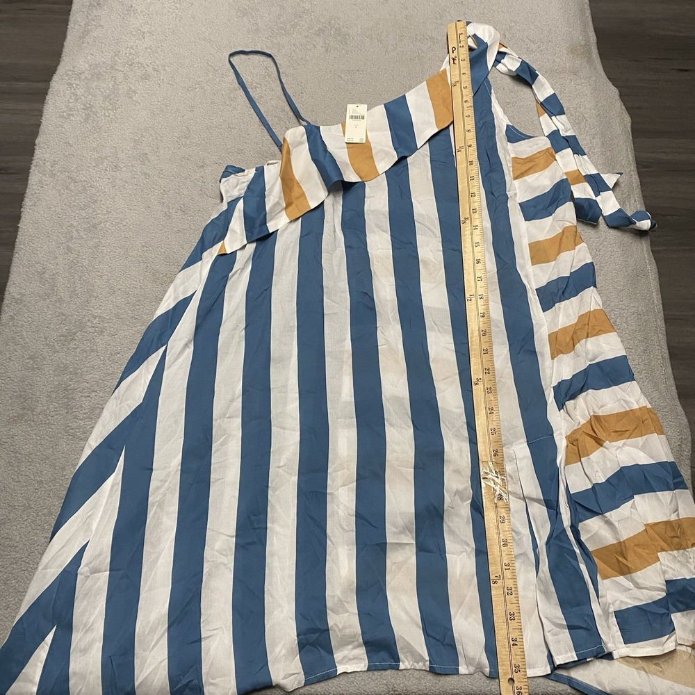 Anthropologie Splice Dress Large Striped Asymmetrical Mini Striped NEW - Picture 5 of 9